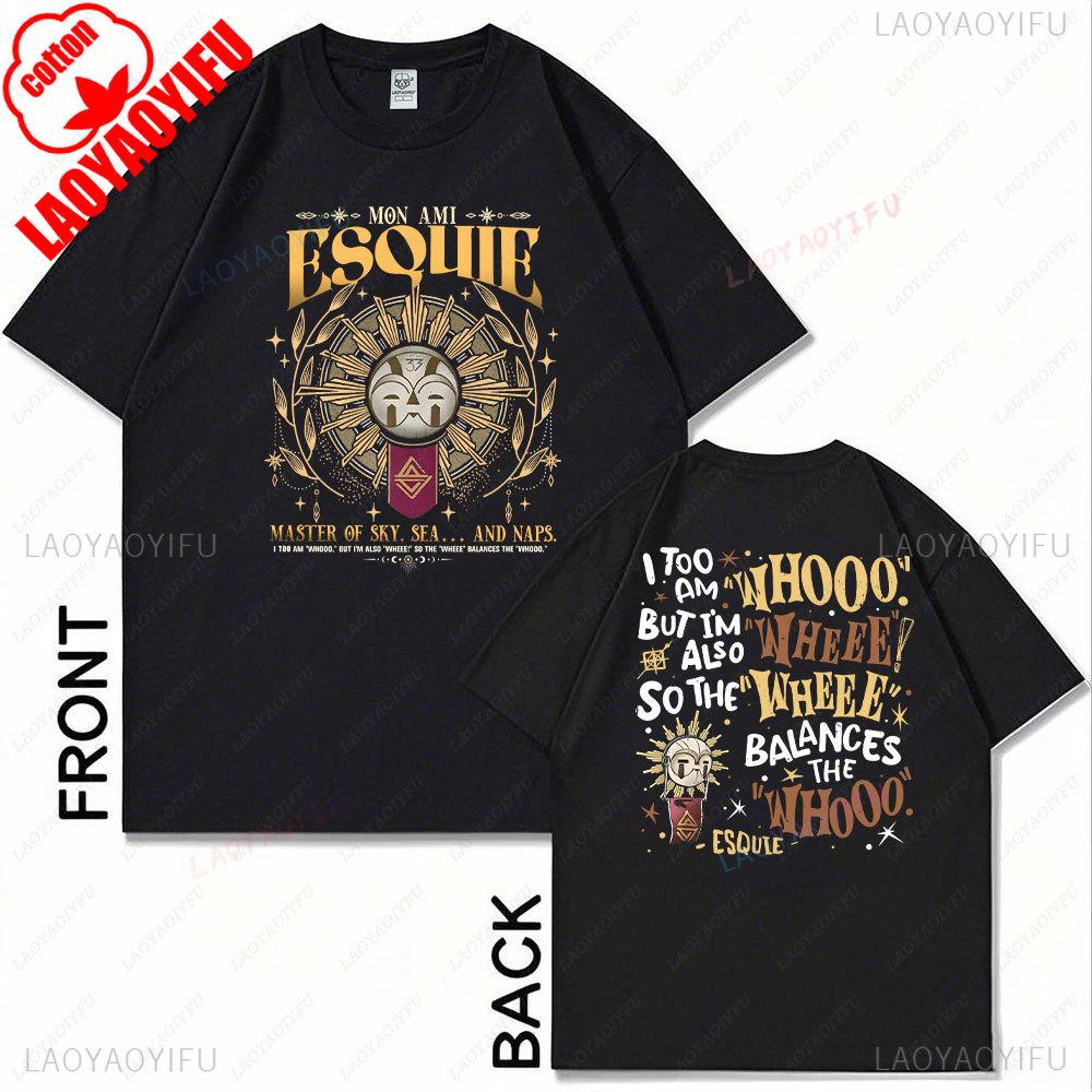 Esquie Clair Obscur Expedition 33 Женская Футболка Смешная Esquie Футболка Expedition 33 Футболка 2-сторонняя Игровая Футболка Женская Одежда S