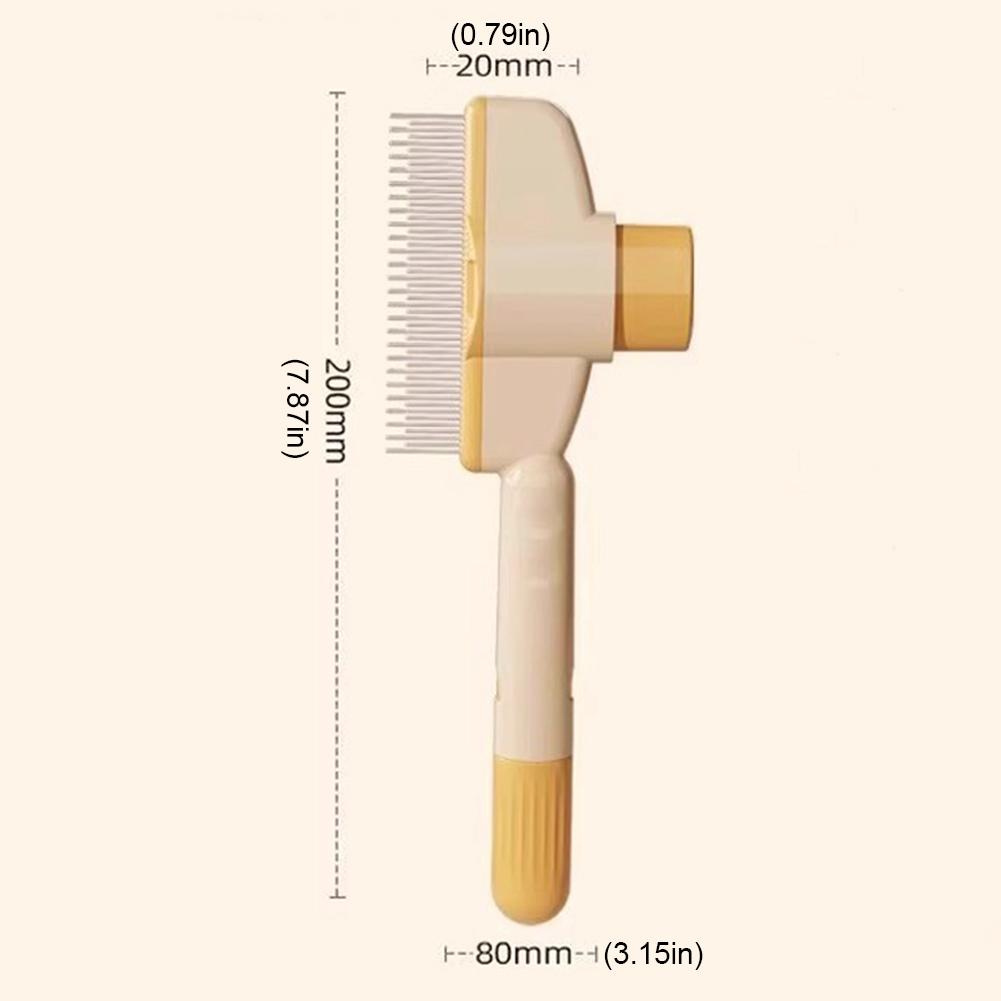 Dog Hair Remover Brush One-Button Hairs Cleaning Bath Brush Multi-Purpose Pet Cleaning Comb for Loosening Up Removing Debris