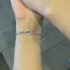 Matte Double-Heart Minimalist Sliding Bracelet for Women Unique Heart-Shaped Bracelet Perfect Gift for Best Friends Versatile Accessory