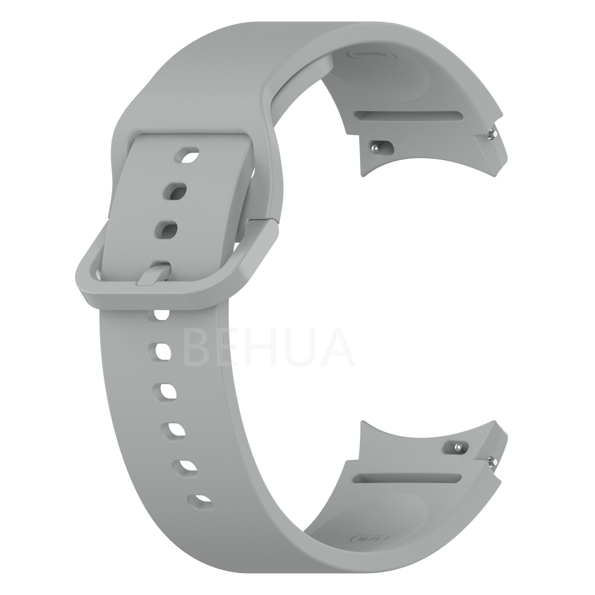 

Ремешок 20 мм для часов Samsung Galaxy Watch 6 5 4 40 мм 44 мм classic 47 мм 43 мм Ремешок Браслет Силиконовый Наручный ремешок Пластиковая застежка 20mm серый