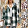 2024 European & American Women's Autumn/Winter Casual Plaid Coat