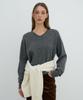Verbom Wool V-Neck Knit_Gray