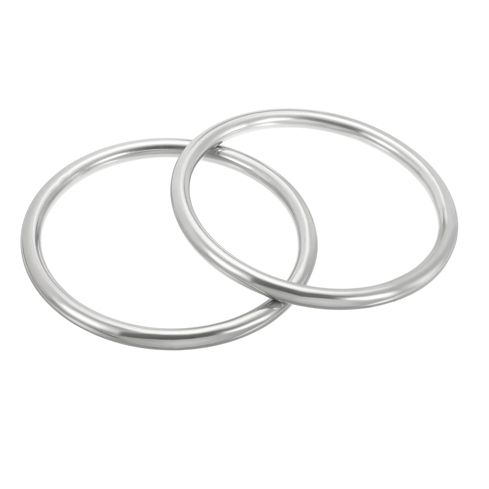 

2pcs Metal Rings 316 Stainless Steel Rings Marine Grade Multipurpose for Macrame DIY Craft Hardware Belt Dog Leash 10x120mm [PATIKIL] 4.7 O-Rings
