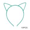 5pcs 10pcs Best selling cat ears headband bezel girl hair accessories hairbands plastic party props headwear children's jewelry