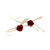 Rosen-Anhänger Halskette/Ringe/Ohrringe Simulationsblume Schlüsselbein-Kette Accessoire Stilvolles Blüten-Ornament für den täglichen Gebrauch