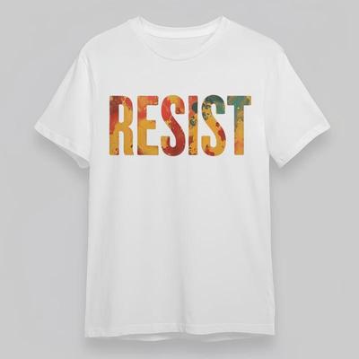 Women's Plus Size Fashion Classic T-Shirt Colorful Resist Slogan Graphic Tee