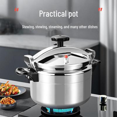 Olla a presión de aluminio multiusos de gran capacidad y a prueba de explosiones para estufas de gas