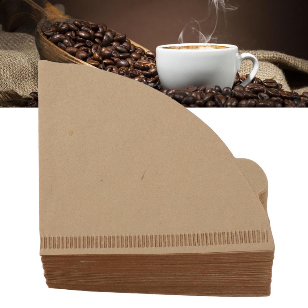 Konisches Kaffeefilterpapier, geruchlos, 100 Blatt (V01, ungebleicht, 100 Rollen)