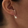 Niche Premium Drape Earrings Exquisite And Sweet Premium Metal Inlaid Pearl 925 Silver Needle Stud Earrings Personalized Earrings