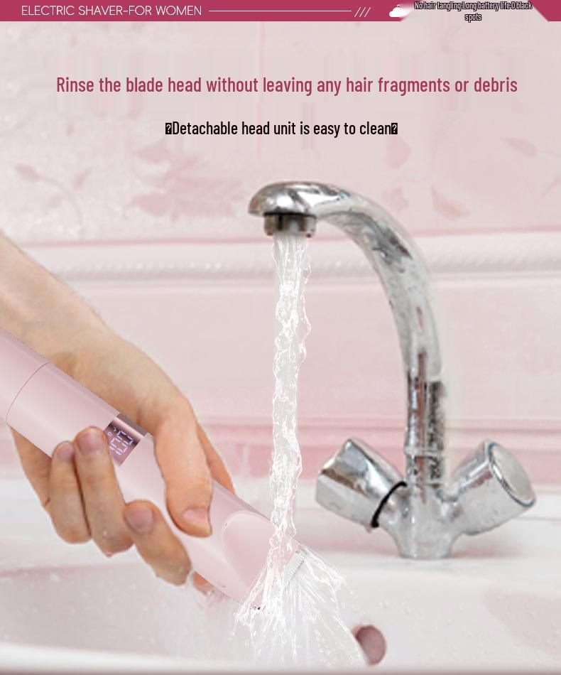 Waterproof Double-Head Electric Epilator & Bikini Trimmer for Women