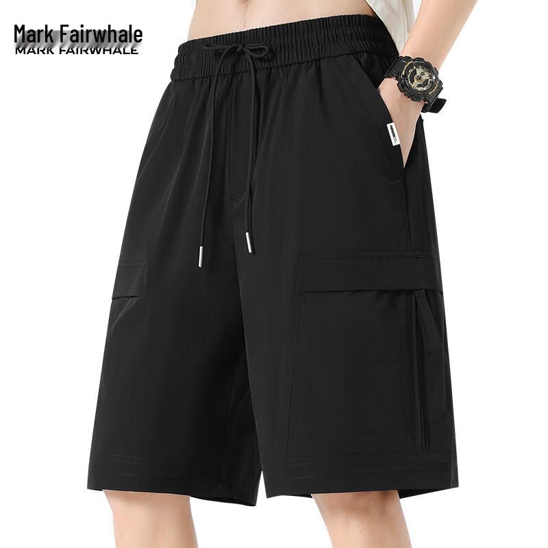 

Mark Hua Fei Men s Loose Fit Multi-Pocket Cargo Shorts M