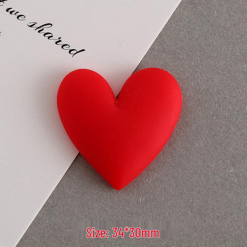 DIY Resin Love Heart Ornament: Phone Case, Hair Clip & Magnet Accessories