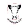 1/3Pcs Kids Zebras Costume Set Zebras Ear Headband Tail Bowtie for Halloween Christmas Cosplay Animal Dressing Up Set