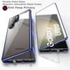 Anti Peeping Case for Samsung Galaxy S25 S26 S24 S23 S22 Ultra Plus FE, Double Sided Tempered Glass,Metal Frame with Lens Protector Phone Bumpers