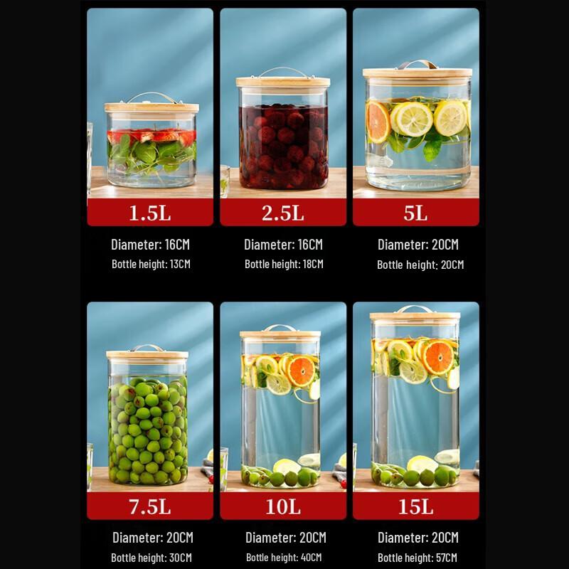 Glass Beverage Dispenser with Tap