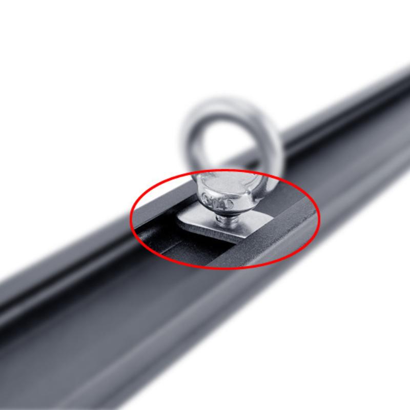 4Pcs M5/M6 Stainless Steel Kayak Canoe Sliding Nut Side Mount Slide Track Rail Silders Fishing Rod Pole Holder Mounting Nuts