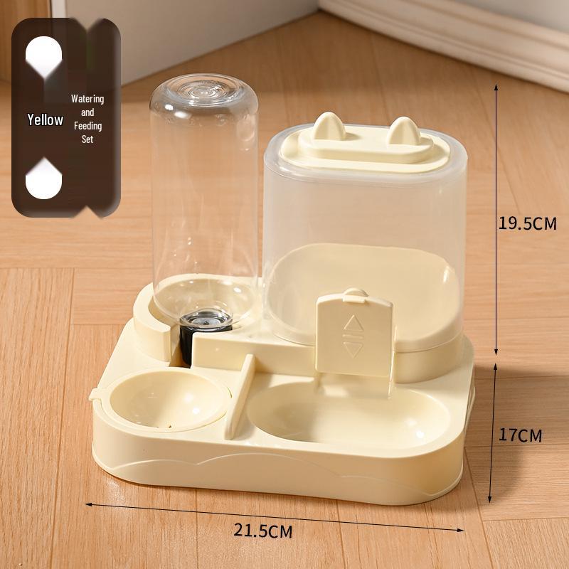 Automatic Double Bowl Cat & Dog Feeder with Drinker