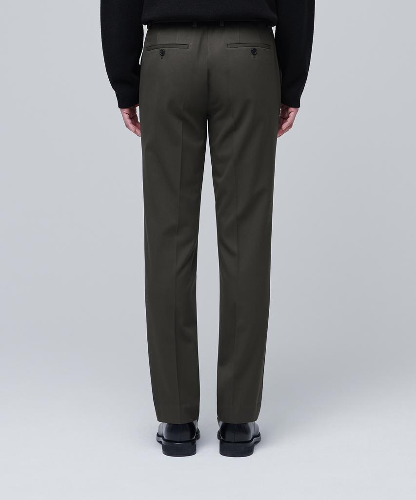 MUSINSA STANDARD Heavyweight Fleece-Lined Tapered Hidden Elastic Waist Length Slacks [Van Dyke Brown]