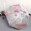 December My Melody Durable Cartoon Folding Umbrella, Portable 3-Fold Compact Umbrella for Men and Women, Suitable for Travel or Daily Use.Y032