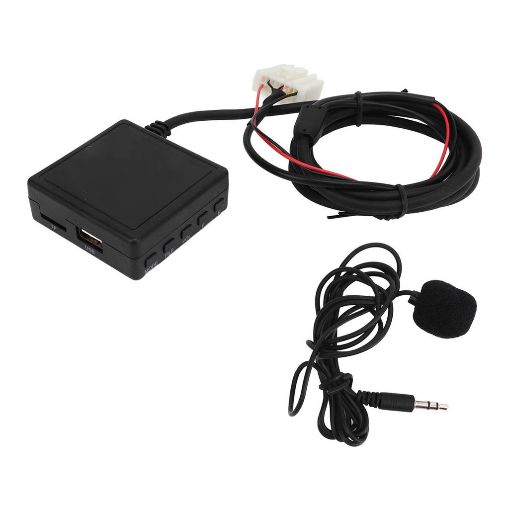 Car Bluetooth Adapter Portable Aux Input Hands Free Calls Noise Reduction Replacement for Mazda 3 6