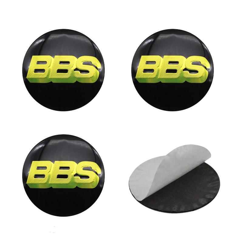 4Pcs Set Car Wheel Center Hub Caps Stickers 45-80mm Auto Replacement Accessories BBS Badge Emblem Decal for Vehicle Styling 56mm