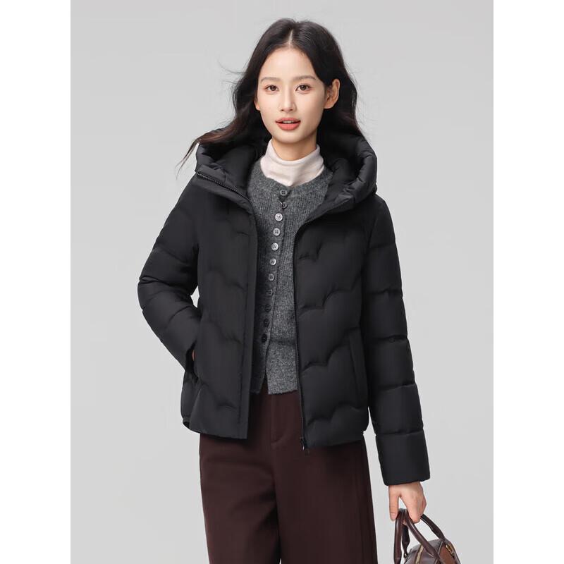 SNOWFLYING Short Collarless Down Jacket