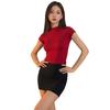 The new pure desire style tight royal sister dress looks thin, small turtleneck short women's hip skirt, hot girls are sexy and thin