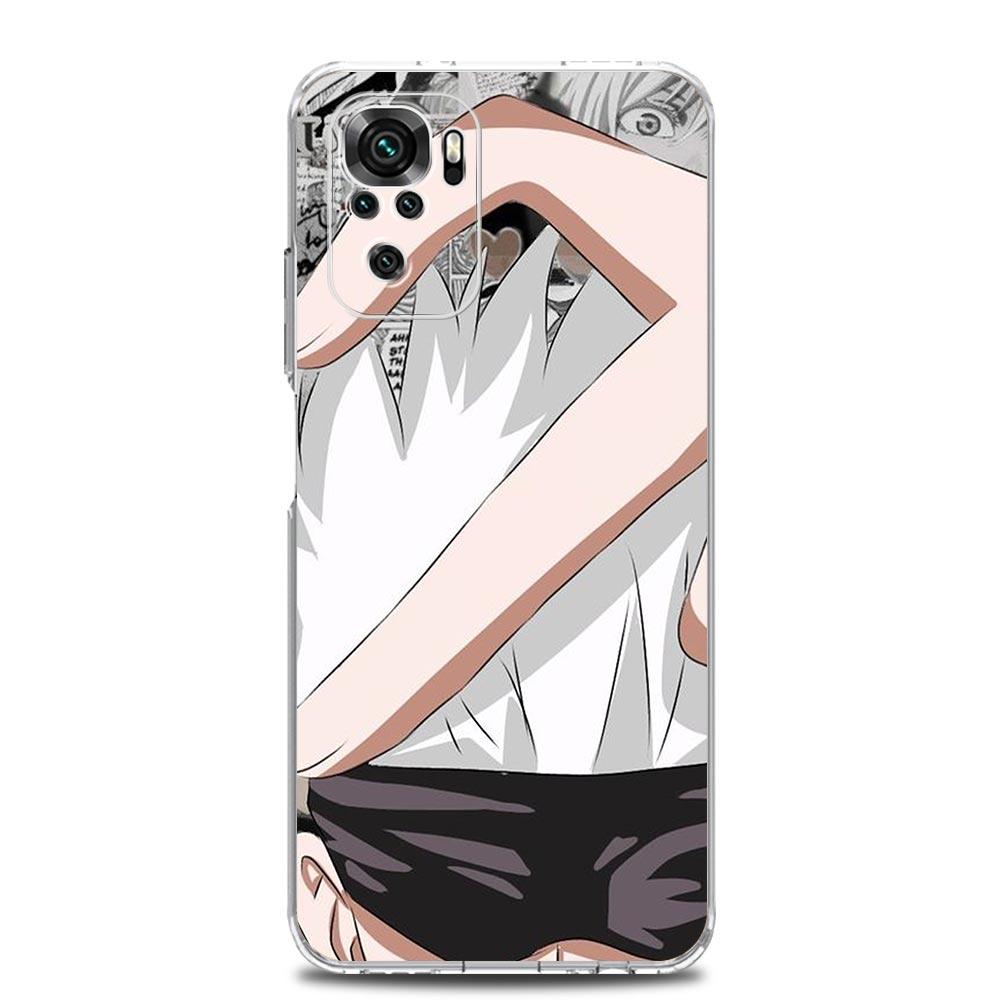 Transparent Phone Case For Xiaomi Redmi Note 10 11 Pro 9S 9 8 7 8T 9C 9A 8A K40 Pro Soft Silicone Cover Sukuna Jujutsu Kaisen