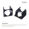 Uxcell V6 Fan Cover, Radiator Cooling Fan Cover, Black, for 3D Printers, 4 Pieces