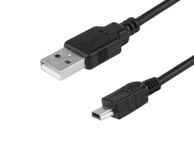Lade- und Synchronisationskabel, 120 cm, Kunststoff, USB > Mini-USB (einfach)