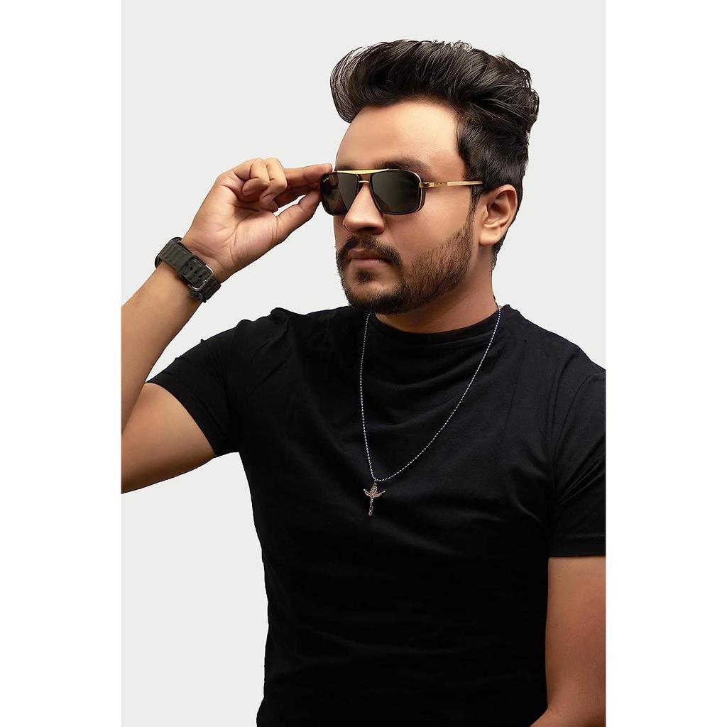 Pánské a dámské polarizační brýle Denny Blue Gradient Glass a stříbrný rámeček Nirvana