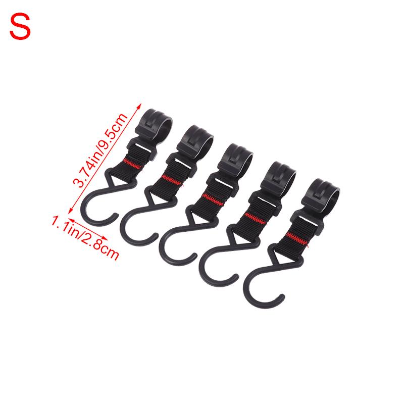 5 Stück Schwarzes Gestell Werkzeug Abnehmbar Beweglich Aufhängehaken für Topf Pfanne Outdoor Camping S-förmige Hängehaken Aufbewahrungsschnalle