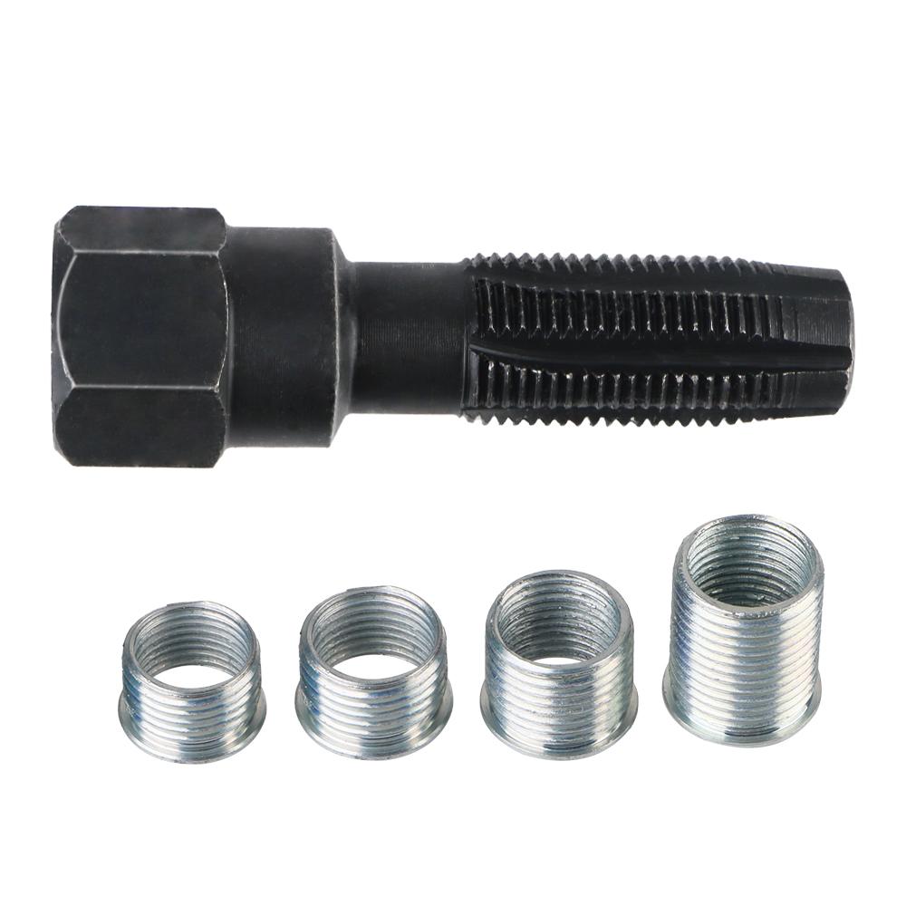1 Set Spark Plug Rethreader Kit Thread Repair Tool M14 X 1.25 Car Cylinder 14mm Car Accessories Spark Plug Thread Repair Kit