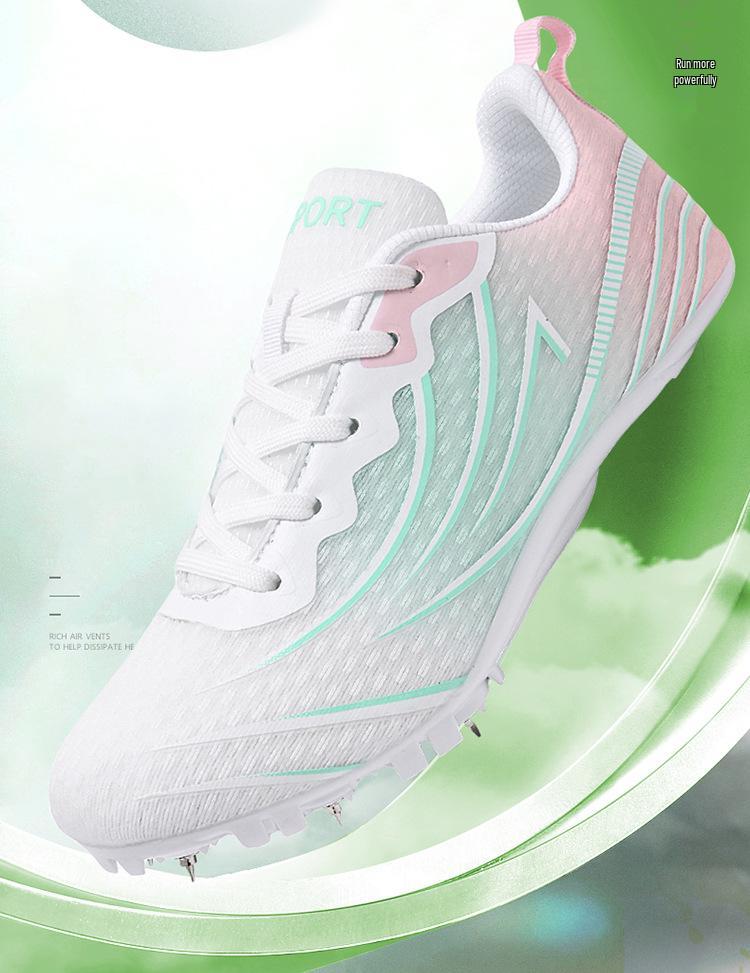 5288 Unisex Track & Field Sprint Shoes - Low-Top Mesh with Iron Spikes for Spring/Summer Competitions