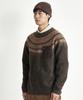 HELEMENT Nordic Pattern Pocket Pullover (Brown)