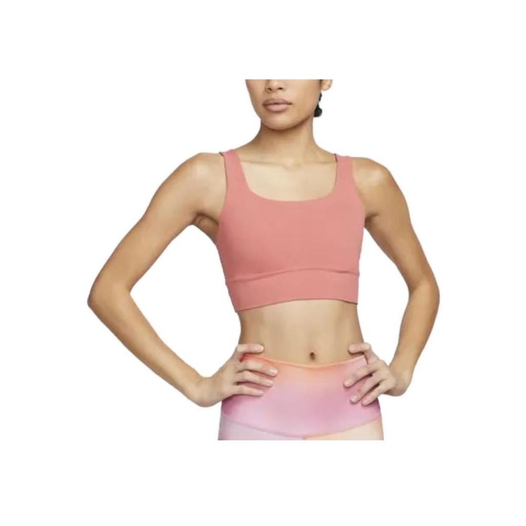 Nike Solid Color Logo Sports Bra Women Underwear Pink DO6620-655