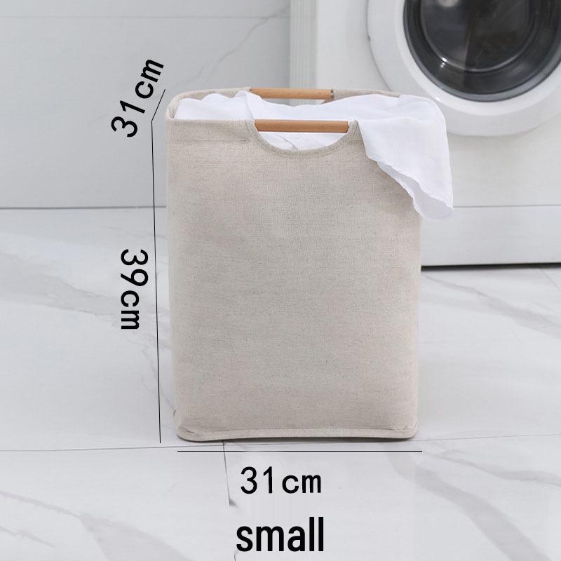 

Складная корзина для белья из хлопка и льна для хранения в спальне/ванной