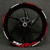 Stripe Sticker Fit Yamaha YZF R25 YZFR25 Motorcycle Wheel Hub Decal Rim Decoration Sticker Reflective Sticker (Color : A)