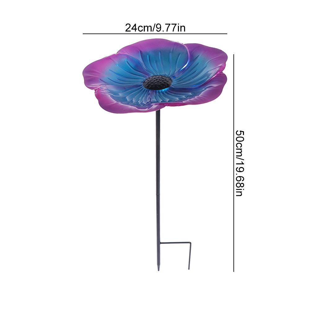 Flower Shaped Bird Feeder Plugin Large Capacity Bird Water Bowl Bird Feeding Dish  Hummingbird