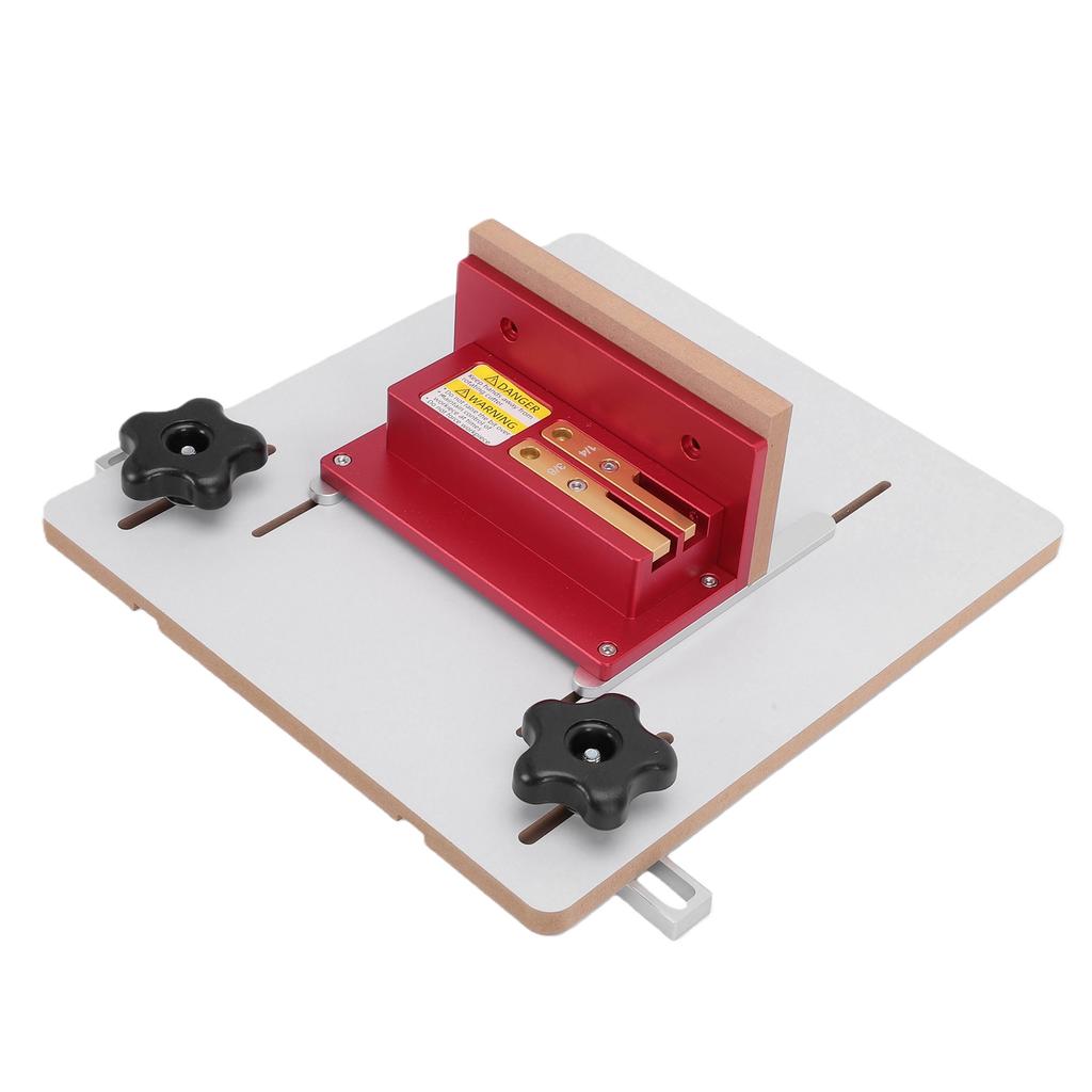 Router Table Box Joint Jig with 1 4 3 8 1 2 Inch Brass Keys Adjustable Jig with 3 4 Inch Miter Slot for Table Saw