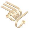 4 Pieces Metal Stocking Hooks For Fireplace Mantels Non Slip Pads Secure Hanging Support For Stockings And Holiday Decor