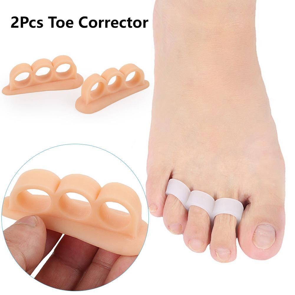 2ps/Pair Little Toe Thumb For Daily Use Silicone Gel Toe Bunion Guard Foot Care Finger Toe Separator Hallux Valgus Toe Care