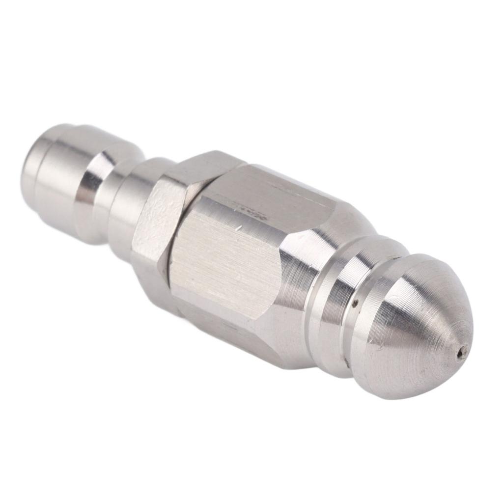 56MM Sewer Jet Nozzle 5000PSI 1 Front 6 Rear Stainless Steel Sewer Jet Nozzle for Pipe Unclogging