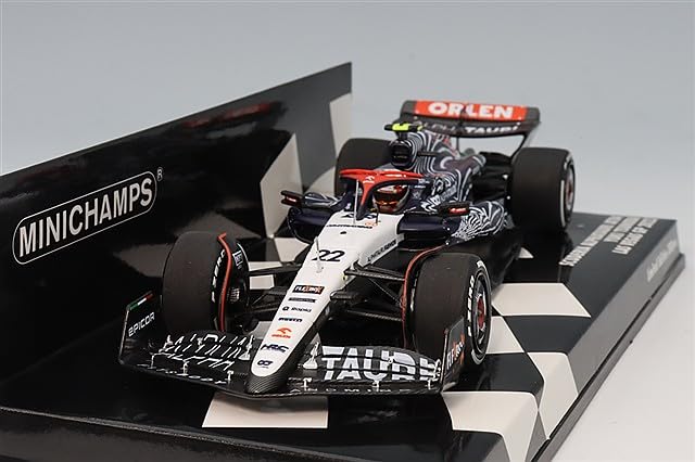 Minichamps Масштаб Scuderia AlphaTauri AT04 2023 F1 Гран-при Лас-Вегаса Юки Цунода 1/43 №22 [Смола]