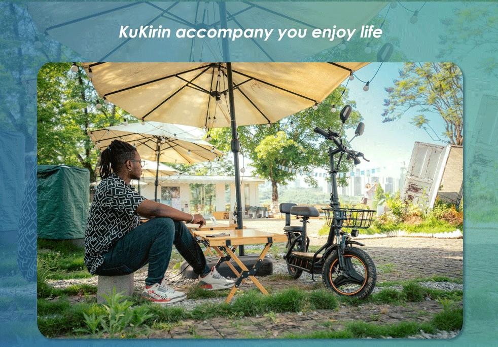 Electric Scooter Adult Kukirin C1 Pro 800W Motor Top Speed 45Km/h With Rear Sofa And Front Basket 48V 26AH Range 100Km Load 120Kg New