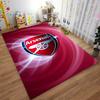 Tappeto Rosso con Design del Logo dell'Arsenal per Decorazione di Camera da Letto o Soggiorno Adatto per l'uso come antiscivolo per divani di soggiorno e camera da letto
