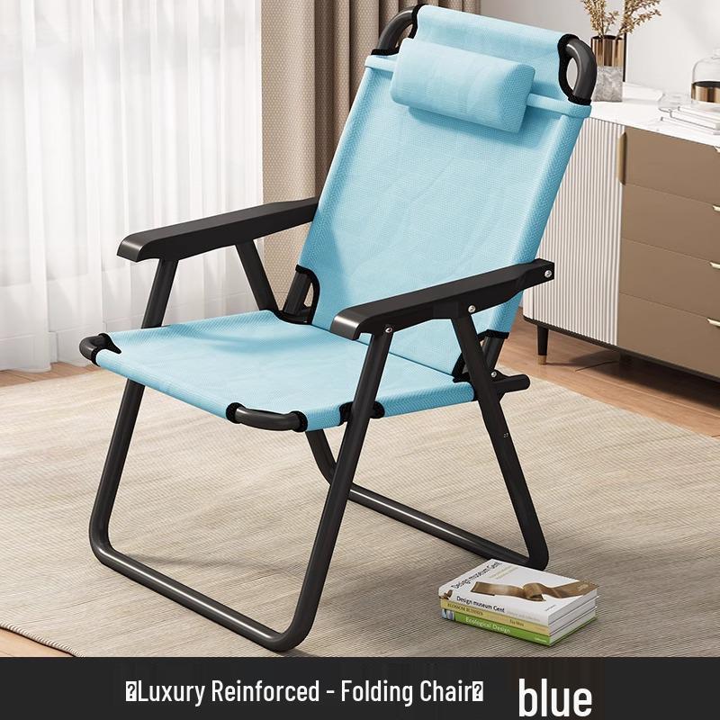 Lunch Break Siesta Folding Recliner: Comfortable Home & Office Chair with Backrest for Dorms and Balconies
