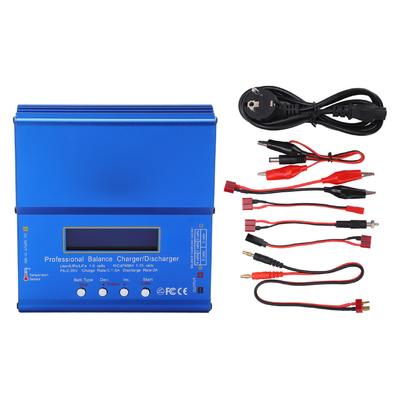 Carregador de Equilíbrio Lipo IMAX B6AC 80W Tela LCD Lilon LiFe LiPo NiMH NiCd PB Descarregador
