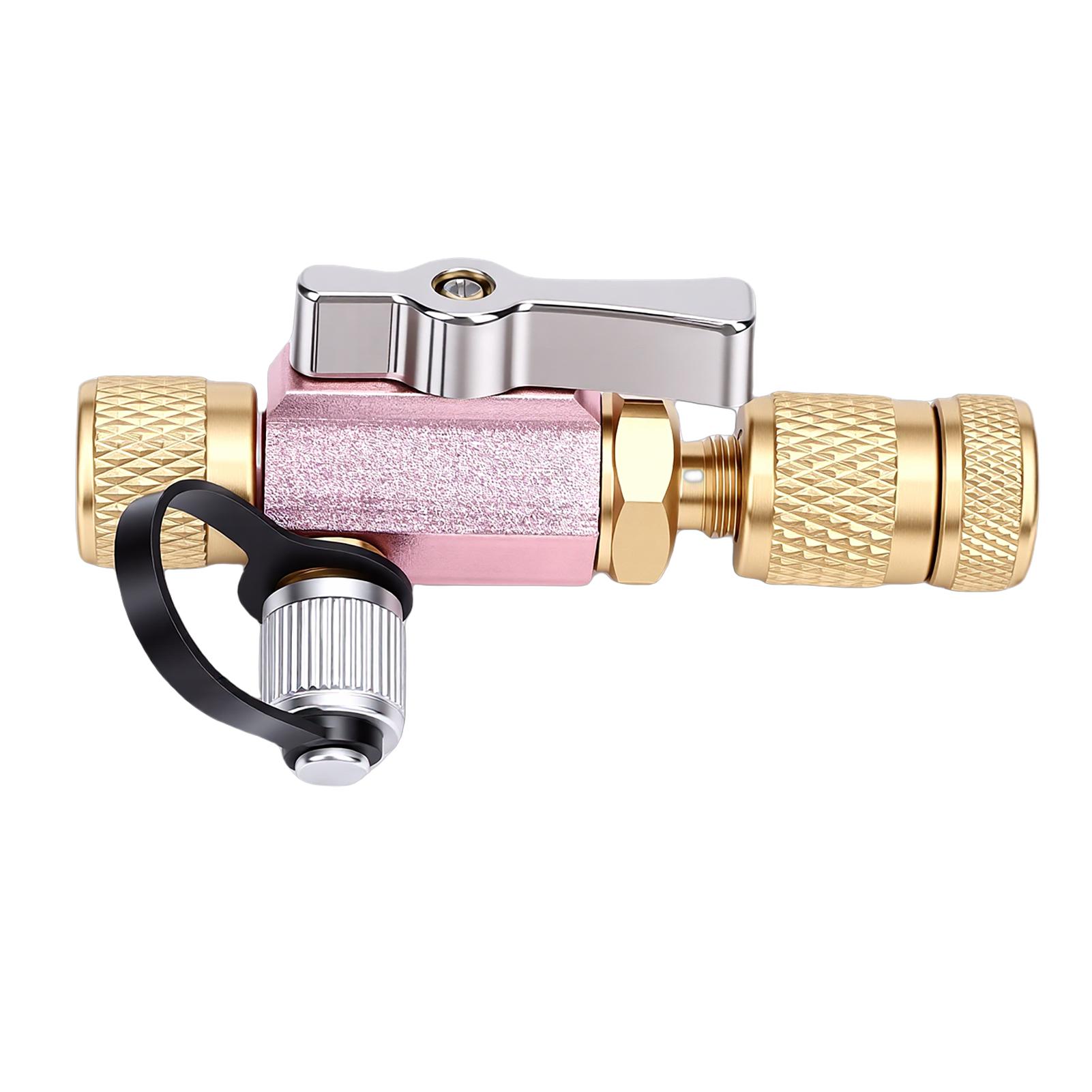

HVAC Valve Core Removal Tool Double O Ring Sealed Adjustable Vacuum Rated Valve Core Remover Installer Tool with Wrench