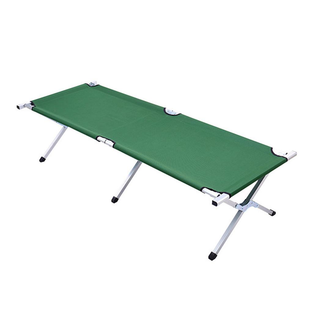 Folding Bed Cot Oxford Cloth Metal Frame Stable Easy Setup Collapsible Rollaway Sleeping Cot for